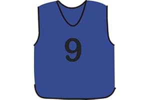 PROSTYLE SPORTS NUMBERED FOOTBALL MESH TRAINING SPORTS BIBS Pack of 7 (1-7 OR number of your choice)-Back only