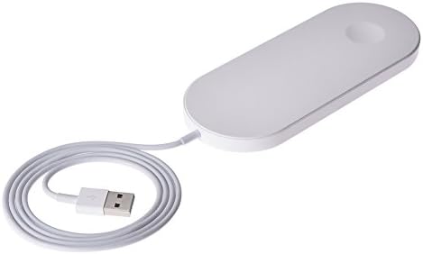 HimanJie Fast Wireless Charger - Qi Wireless Induction Charging Pad for iPhone X / 8/8 plus / Iwatch Second Generation / Third Generation/ Samsung Galaxy S8 S7 / S7 Edge / S6 / S6 Edge / S6 Edge Plus / Galaxy Note 8 (White)