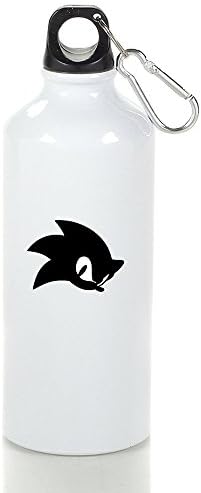 MZONE Super Monkey Stylish Aluminum Sports Water Bottle White With Carabiner Hook,400-600ml /6.5OZ