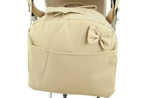 DANIELSTORE Bolso carrito bebe lactancia polipiel acolchado (Camel)