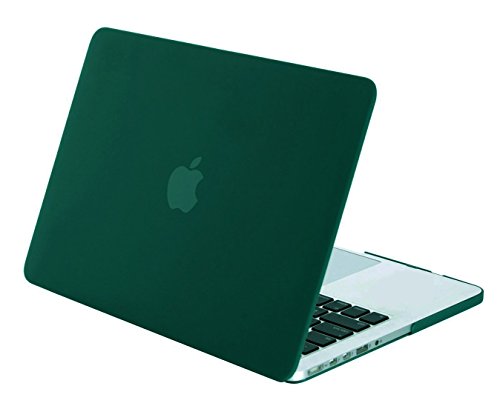 MOSISO MacBook Pro 15 Retina Hülle (NO CD-ROM Drive) - Ultra Slim Hochwertige Plastik Hartschale Tasche Schutzhülle Snap Case für MacBook Pro 15 Zoll with Retina Display (Model A1398), Pfau Grün