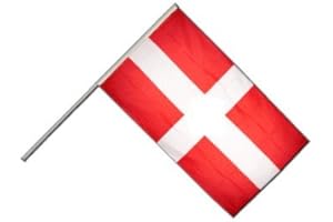 FLAGGENFRITZE Digni Drapeau France Savoie sur hampe - 60 x 90 cm