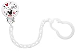 NUK 10256312 Disney Mickey Mouse Saugerkette, mit Clip zur sicheren Befestigung des Schnullers an Baby‘s Kleidung, 1 Stück, Farbe nicht frei wählbar - 3