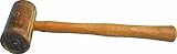 Cabeza de 32 mm Joyeros Raw Hide piel Mallett martillo 32 mm cabeza mango de madera joyas