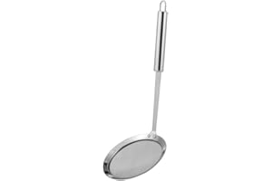 BAKERMICHE Passoire Cuisine en Acier Inoxydable Cuillère Écumoire Filtre à graisse Jus Clear Soupe Filtre Huile Cuillère Cuillère à écumer en acier inoxydable pour la Cuisson Cuisine Restaurant Outils