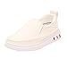 Produktbild Yazidan Kinder Kind Jungen Mädchen Leder Solide Flach Student Lässig Formal Schuhe Kinder Stiefel Laufen Aqua Schuhe Weich Sole Atmungsaktiv Slip-on Mode Leichtgewicht Turnschuhe(Weiß,EU:25)