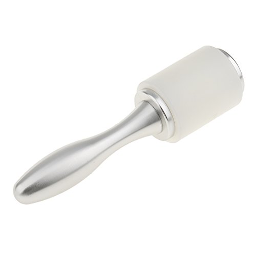 MagiDeal Lederwaren Hammer Leder Mallet Werkzeug mit Holzgriff für Heimwerker – Weiß, one size - 4