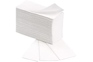 DSTOCK60 - Essuie-main blanc plié enchevêtré en W - 2 plis - 3750 feuilles - 22 x 30 cm - 30 paquets de 125 feuilles