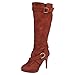 Produktbild Hohe Stiefel Damen,Elecenty Frauen Schnallen Stiefeletten Langschaft Stiletto Boots High Heels Party Schuhe Kampfstiefel Overknee Winterboots Winterstiefel