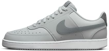 Nike HM6193-077 Nike Court Vision Low Uomo, LT Smoke Grey/Smoke Grey-White EU 39