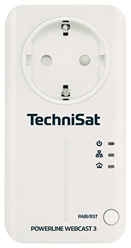 Preisvergleich Produktbild TechniSat Powerline WebCast 3 Adapter (600Mbit / s Steckdose Powerline, Plug und Play, energiesparend, kompatibel zu allen gängigen Powerline Adaptern) weiß