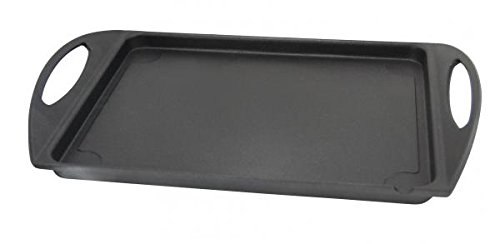 de Buyer 8308.01 Choc Extrême Plancha à 2 Anses 33 x 25 x 1,7 cm