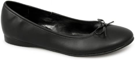 Boulevard Womens Ladies Ballerina Cinderella Flat Shoes Pumps Black UK 9