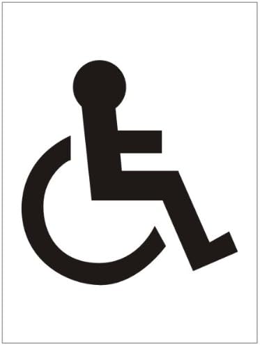 'Disabled Toilet' Sign 150x200mm Self Adhesive
