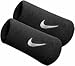 Nike SWOOSH DOUBLE-WIDE WRISTBANDS schwarz - MISC