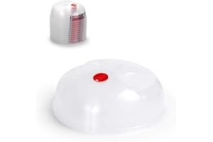 PLASTICFORTE Coperture per microonde ventilate per piatti alimentari, copertura antischizzi per alimenti, coperchio per microonde, copertura per alimenti per microonde, copertura per piatti a microonde (piatto da