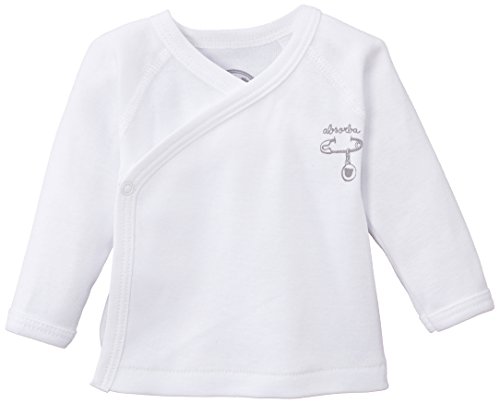 Absorba Underwear Unisex Baby Basic Blanc Layette Vest, White, 3-6 Months (Manufacturer Size:3 Months)