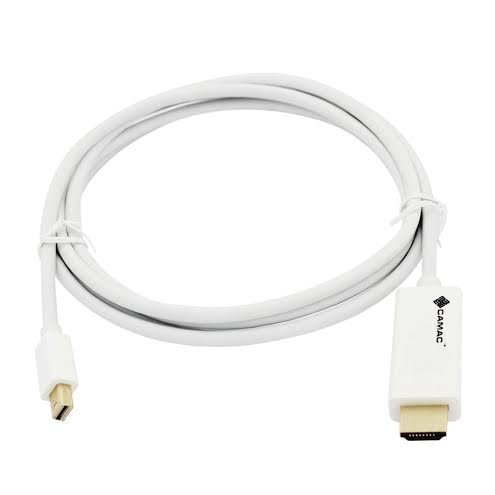 Mini DisplayPort DP auf HDMI Konverter Kabel vergoldet für Apple Macbook, Macbook Pro, Imac, Macbook Air, Mac Mini - Länge 3 Meter - Weiß