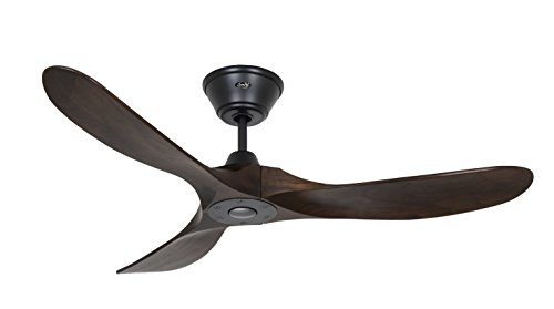 Ventilador de techo 312217 eco genuino 122 madera maciza nogal/negro mate lacado