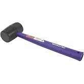 WORKPRO WP241041 57mm 450Gr PVC PP Saplı Siyah Kau&ccedil;uk Tokmak