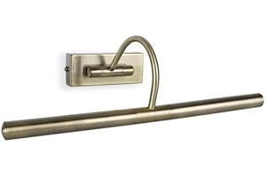 MiniSun | Capri Adjustable Antique Brass Mains Powered Display Wall Light | Hardwired Picture & Display Lights, Home Décor & Improvement Essential