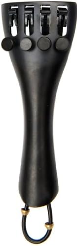 Archetto 1/2 Violin Tailpiece with Tail Gut and Fine Adjusters - Metal Tailpiece