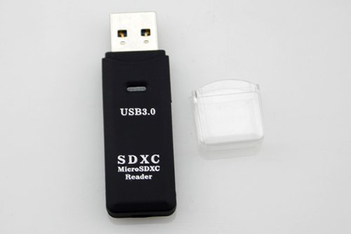 USB 3.0 Card Reader Adapter Memory Reader For SD/SDHC/SDXC/Micro SD/TF Black WK - 2