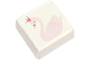 BIRIBAO QUADRATINI DI MARSHMALLOW STAMPATI 1 CONFEZIONE + 20 BIGLIETTINI BOMBONIERA (Cigno Swan Party)