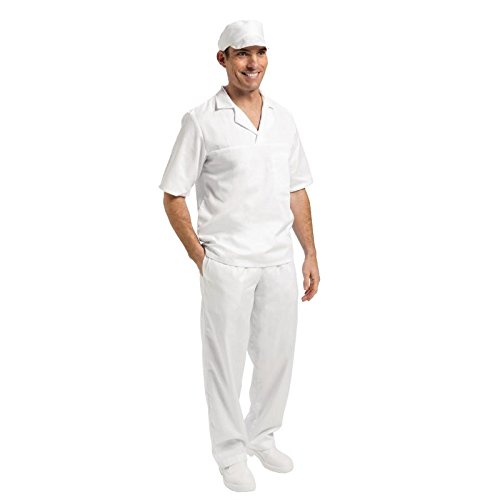 Whites Chefs Clothing A102-L Bakers Shirt, Large