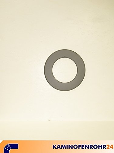 Ofenrohr Wandrosette Rosette Ø 150mm grau gussgrau Randstärke 50 mm