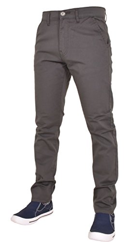 Enzo Mens Chinos Trousers Slim Fit 