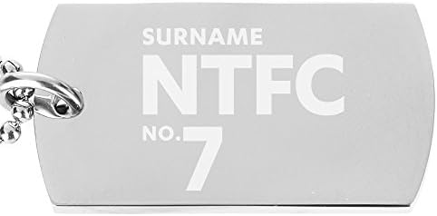 Official PERSONALISED Northampton Town FC Number Dog Tag Pendant - FREE PERSONALISATION