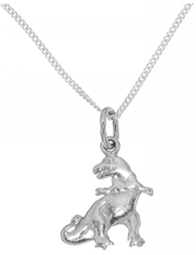 Derby Anhänger Dinosaurier mit Kette - Sonderangebot für kurze Zeit Sterling-Silber 925 - 23819