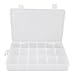 Produktbild Kunststoff 18 Fächer Schmuck Elektronische Komponenten Storage Box Case Klar