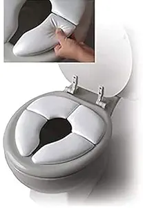 OMAZING KITCHEN?Travel Potty Seat - Perfect for Travel - Padded for Soft Cushion - Portable Reusable Toilet Pottie Training Seats Folds - Toddler Child Baby Kids (Multi Color and Multi Design)