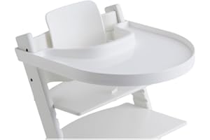 Playtray Tripp Trapp Tisch - Geeignet für alle versionen des Stokke Stuhl, Einfach zu montieren, 100% BPA-frei, Weiß