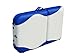 FoxHunter Luxury Portable Lightweight Massage Table Beauty Couch Therapy Bed Folded 3 Section Aluminium Frame White Blue with Headrest Armsupport Carrying Bag