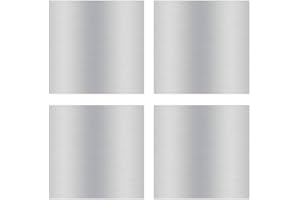 BBYPP 4 pieces aluminium sheet 20 cm x 20 cm x 2 mm, thickness 2 mm, 6061 T6 aluminium plates, aluminium sheet plates for DIY crafts