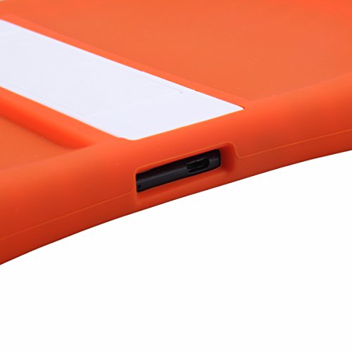 NEWSTYLE Samsung Galaxy Tab 4 10.1 Kinderfreundliche Silikon Hülle Schutzhülle Tasche Case für Samsung Tab 4 SM-T530/T531/T535 (10,1 Zoll) – Orange - 5