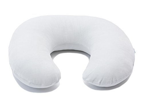 Motherhood Premium 100 Percent Cotton Oeko-Tex Standard Ergonomic Velor Nursing and Support Pillow (Grey Classics)