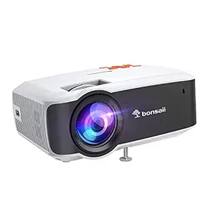 Video Projector, Support Full HD 1080P Outdoor Movie Projector for Home Theater, TV Projector Compatible with Phone Wired Synchronization/Streaming Stick/HDMI/VGA/TF/USB/TVBox/Laptop/DVD