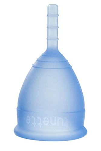 Lunette Menstrual Cup - Blue - Model 1 for Light to Medium Menstruation - Natural Alternative for Tampons and Sanitary Napkins by Lunette