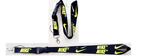 Preisvergleich Produktbild Nike Lanyard Keychian Halter Schwarz mit Neon Gelb