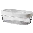 Ikea Acrylic and Plastic Food Jar with lid- 10 Oz, White