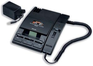 Philips Dictation Kit of Machine 276 Microphone 155 Power Supply and 0005 Mini Cassette Ref LFH725D