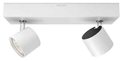 Philips Plafonnier LED, 4,5 W Équivalent 45 W, Blanc Chaud 2700K, Métal