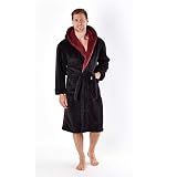 albornoz con capucha primark Lujoso forro polar de coral suave de Harvey James.