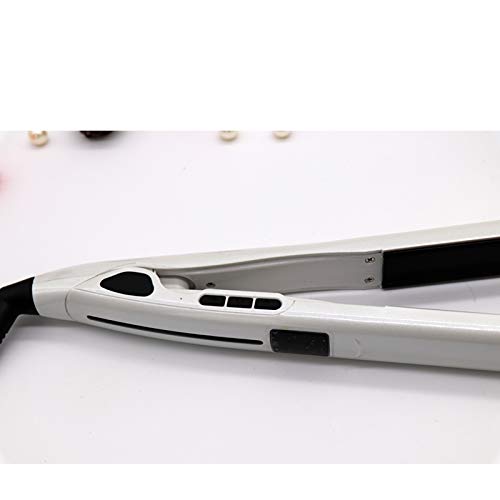 LiKin Hair Straightener Electric Splint Short Hair Inside Buckle Straight Hair Straight Volume Dual-use Straight Plate Clip Curly Hair Artifact Hair Curler Does Not Hurt Hair Mini  Color   White 