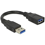 Delock Verlängerungskabel USB 3.0 Stecker an Buchse, 15 cm