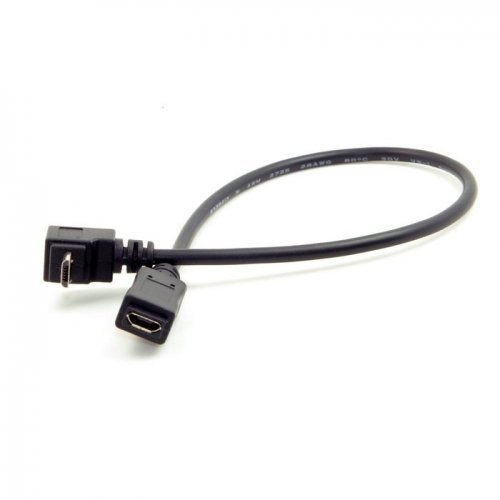 Chenyang Up Richtung 90 Grad abgewinkelte Micro-USB-2.0 5Pin männlichen und weiblichen Verlängerungskabel für Handy-Tablet
